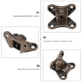 thumbnail image 5 of Vjnyvs 10 Pcs Removable Corner Brace Bracket, Zinc Alloy L Shape Support Connector Bracket, Butterfly Shape Braces for Wood Furniture Table Chair Shelves, 5 of 7