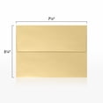thumbnail image 4 of LUXPaper A7 Invitation Envelopes, 5 1/4 x 7 1/4, Blonde Metallic, 250/Pack, 4 of 6
