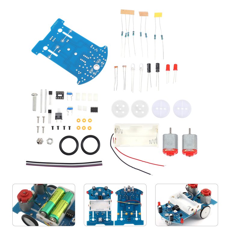 1 Set DIY Smart Car Soldering Project Kit Kids DIY Science