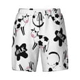 thumbnail image 4 of Lsque Mens Swim Trunks Cute Cow and Milk Stains Pattern - Bathing Suit Compression Liner - Beach Swim Shorts Swimwear - (S-3XL) - Stretch Quick Dry -X-Large, 4 of 9