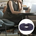 thumbnail image 3 of Donut Pillow Hemorrhoid Seat Cushion tailbone memory Navy, 3 of 9