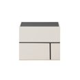 thumbnail image 4 of ACME Kottow Nightstand in Cream White and Dark Grey, 4 of 5