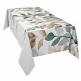 thumbnail image 2 of Green Brown Botanical Tablecloth Rectangle Table Cloths 54x108 , Waterproof Tablecloth Outdoor Table Cloth, Farmhouse Eucalyptus Leaves Washable Table Cover for Kitchen Dining Party, 2 of 7