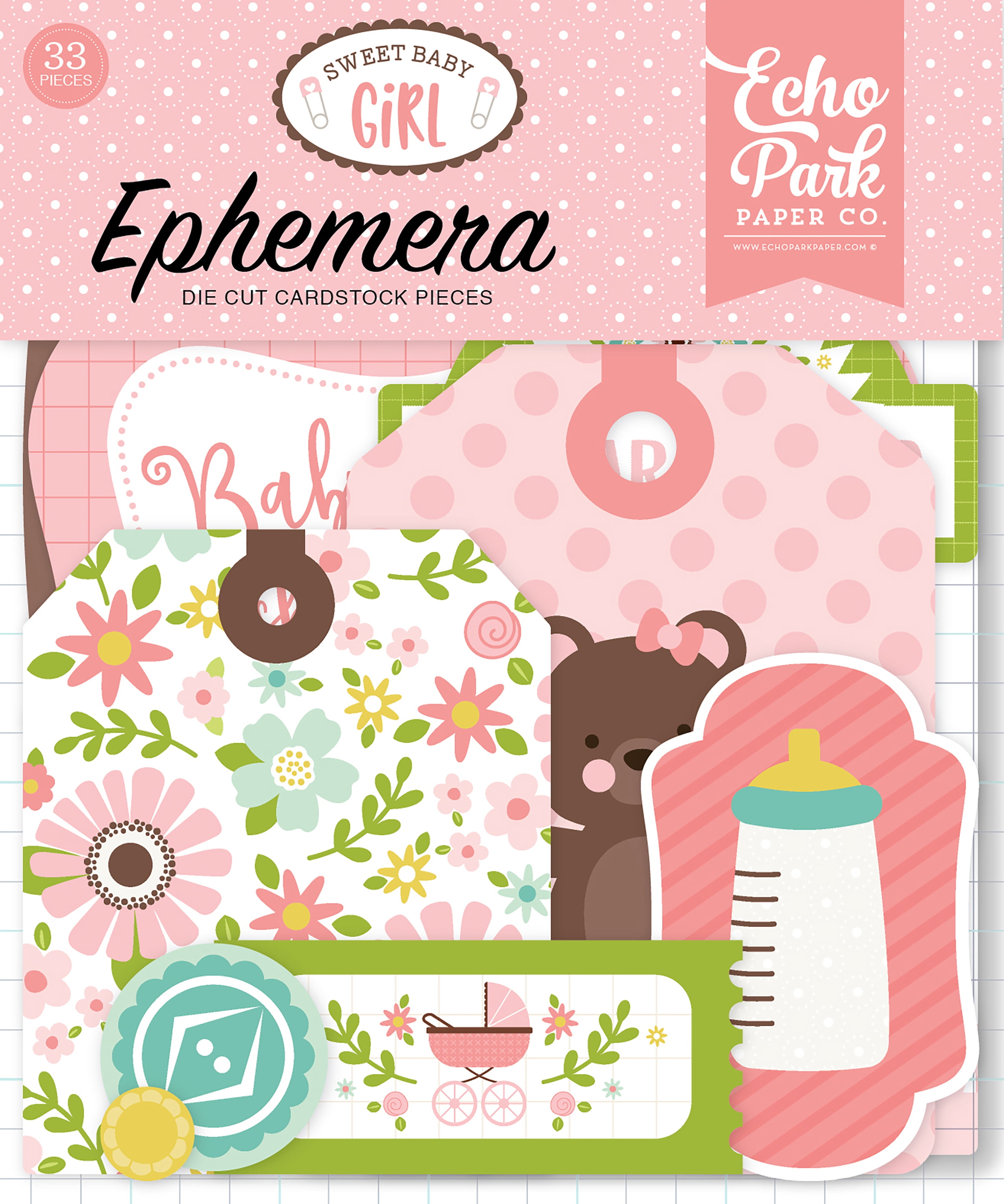 Sweet Baby Girl Cardstock DieCuts 33/PkgIcons