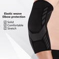 thumbnail image 2 of 1 Pair Elbow Support High Stretchy Tear Resistant Not Tight Non-Slip Breathable Protect Elbows Reusable Gym Knitted Elbow Pad for Cycling, 2 of 7