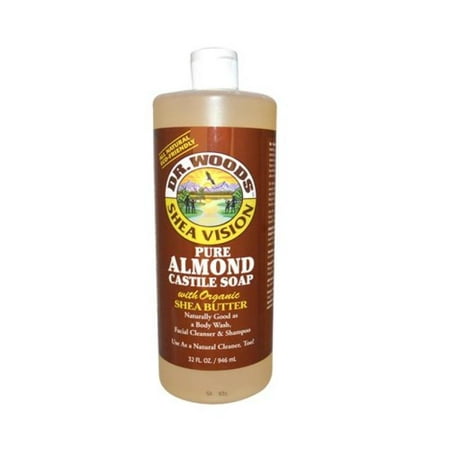 Dr Woods Products Pure Almond Castile Soap with Organic Shea Butter 32