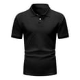 thumbnail image 3 of ZZwxWA Mens Henley Shirts Short Sleeve Big and Tall Regular Fit Dress Shirt Basic Pullover Light Weight Business Casual Tops Discount, 3 of 3