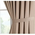 thumbnail image 3 of Warm Home Designs 2 Extra Large, Extra Wide Brown Taupe Color Floor-To-Ceiling 108" x 108” Inch Room Divider Curtains. Each Drape Come with 2 Matching Tie-Backs.  N Taupe Wall 108, 3 of 6