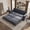Velvet + Grey, variant on 93.7" King Size Chesterfield Pull Out Sofa Bed, 3-in-1 Velvet Convertible Sleeper Sofa with Nailhead Trim & Rolled Arms, Multi-Functional Sofa Bed for Living Room, Bedroom, Office