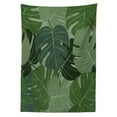 thumbnail image 3 of Ambesonne Forest Green Tablecloth Rectangular Table Cover, Camo Palm Leaves, 60"x90", Sage Green Pale Green, 3 of 4