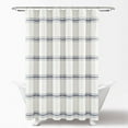 thumbnail image 4 of Lush Decor Farmhouse Stripe Cotton Shower Curtain, Neutral, 72" x 72", Single, 4 of 11