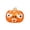 B003- Orange, variant on Mini Halloween Pumpkin Decor, Halloween Pumpkin Decorations, Kids Toys, Sensory Toys, 3X2 Inch Green Glitter Angry Face Short Squeeze Pumpkin, for Relaxation, Tension Reduction,