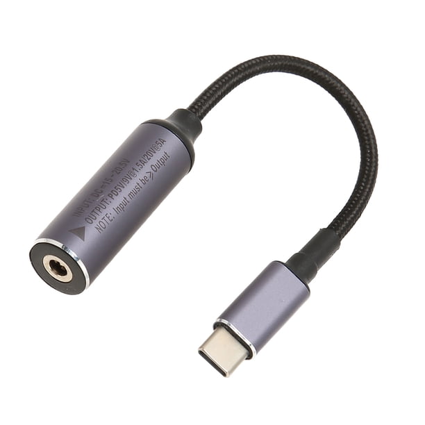DC 4.0mmx1.7 Mm Entrada Femenina Al Cable Masculino USB Tipo C, 100W DC4017 A Tipo C Cable Conector De Metal Portátil Para Tabletas