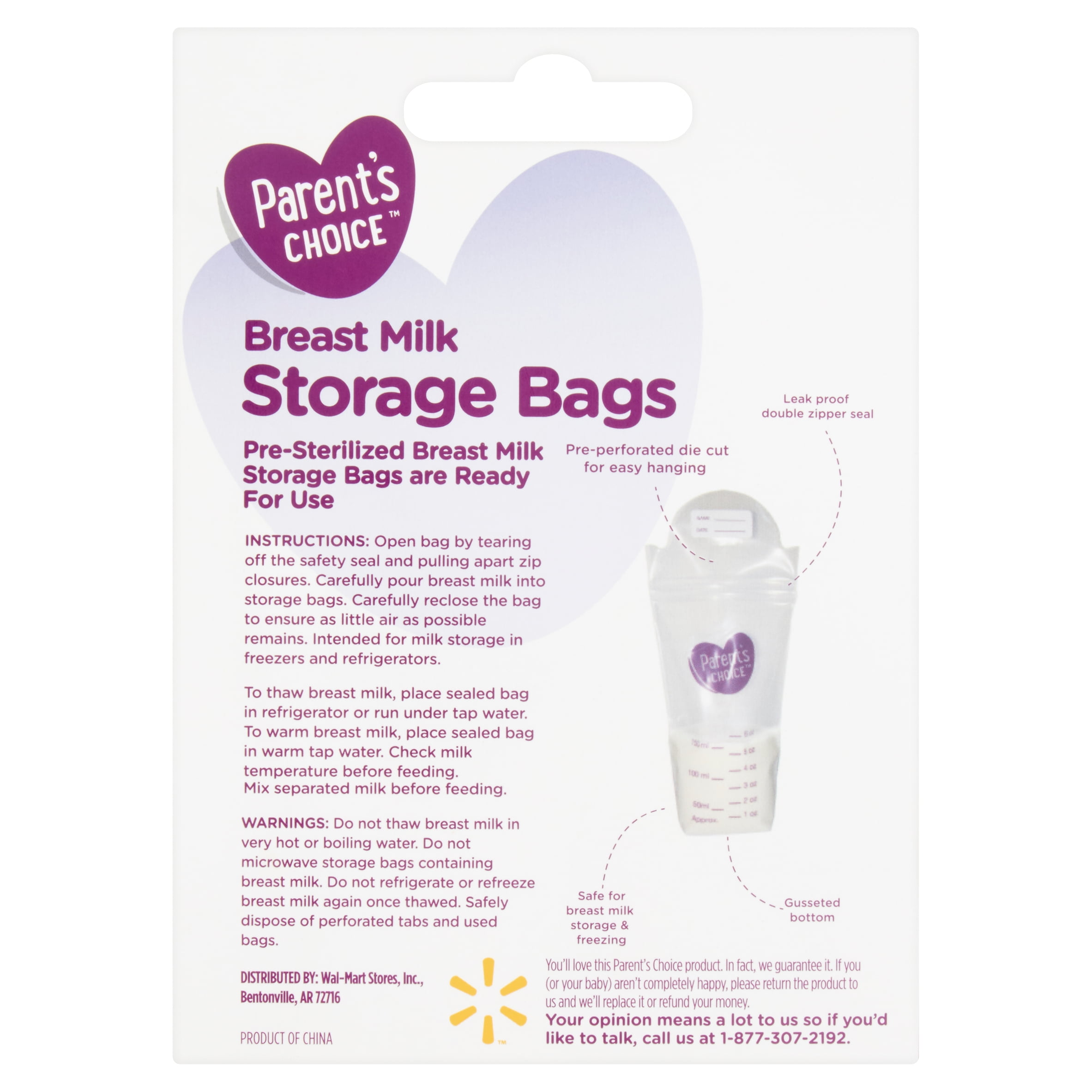 Pa S Choice T Milk Storage Bags 50 Ct