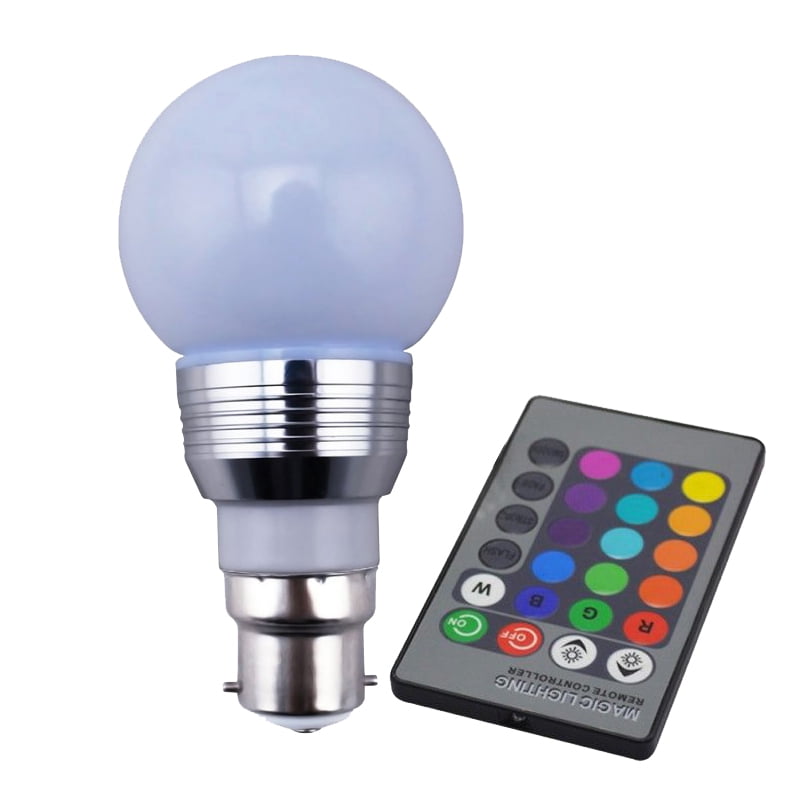 LED Colorful Changing Light Bulb Dimmable Lighting Bulbs with Remote