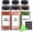 8oz*6 Metal Lids, variant on 6Pcs 4oz Glass Spice Jars with Shaker Lids, 21 Labels, Spice Jars Trial Set & Supplement Set, Empty Spice Containers and Square Spice Bottles for Kitchen and Seasoning
