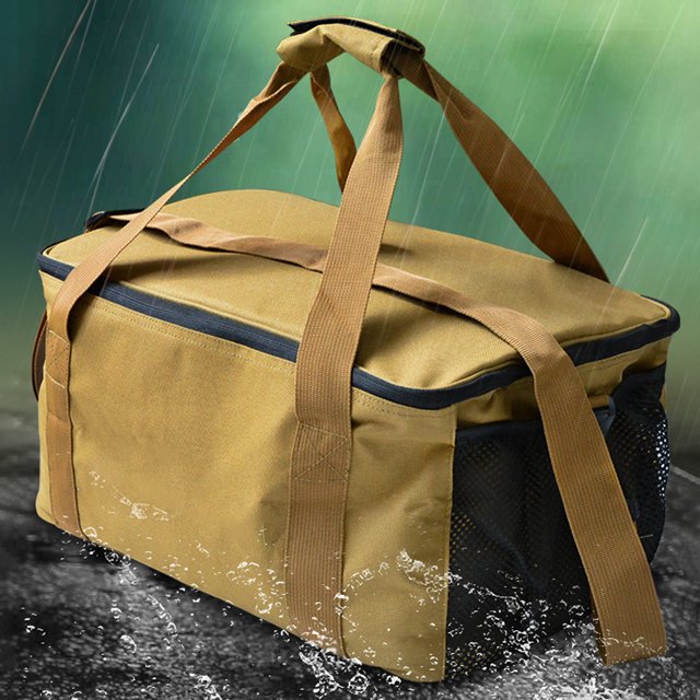 Bolsa de utensilios de cocina Bolsa de almacenamiento de utensilios de cocina de picnic Oxford portátil Bolsa de vajilla de barbacoa impermeable para acampar al aire libre Barbacoa Viaje Picnic