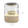 thumbnail image 3 of Bluetooth Audio, Transparent Colorful Light Effect Luminous Bluetooth Speaker Wireless Glazed Computer Audio Desktop Ornaments Ambient Light Audio, 3 of 8