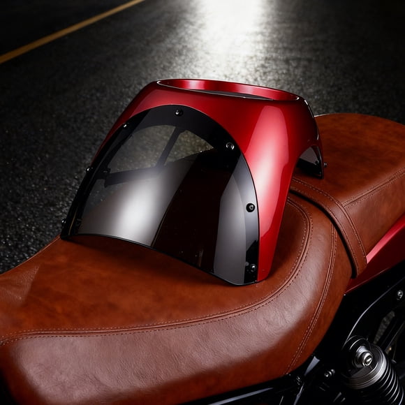 Luxshiny Motorcycle Front Windshield Con Aerodinámico Para Estabilidad Óptima