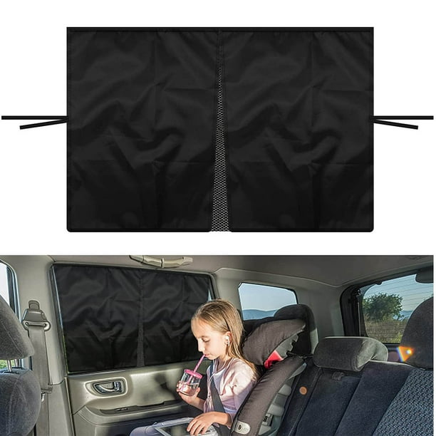 Cortina Magnética para Sol de Coche | Aislamiento Térmico de Doble Capa con Protección UV | Malla de Tela Negra | Succión Magnética | Compatible con la Mayoría de Coches, SUVs y Minivans | 47x72cm