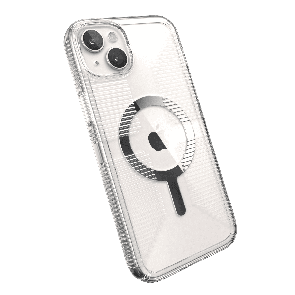 Speck Gemshell Grip Shock-Resistant Slim Cell Phone Case for Apple iPhone 14 Plus/15 Plus, Clear
