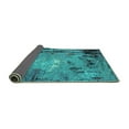 thumbnail image 2 of Ahgly Company Indoor Rectangle Oriental Turquoise Blue Industrial Area Rugs, 4' x 6', 2 of 4