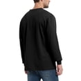 thumbnail image 6 of Men's Loose Fit Heavyweight Work Long Sleeve Henley T-Shirts Workwear Pocket Tee(Regular&Tall), 6 of 9
