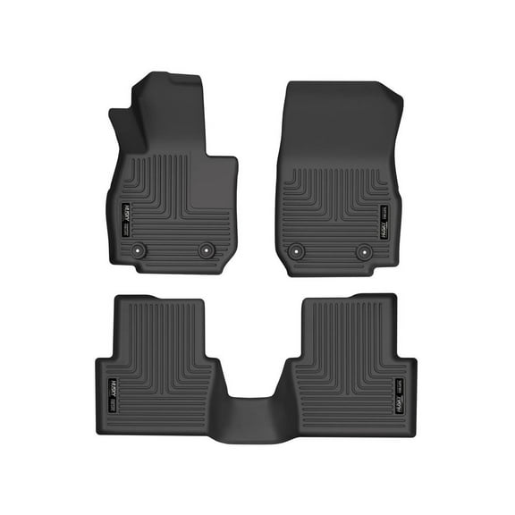 Husky Liners 95591 Weatherbeater Floor Mats Fit 2020-2021 Mazda CX-3 Front/2nd Row Liners 3pc Black