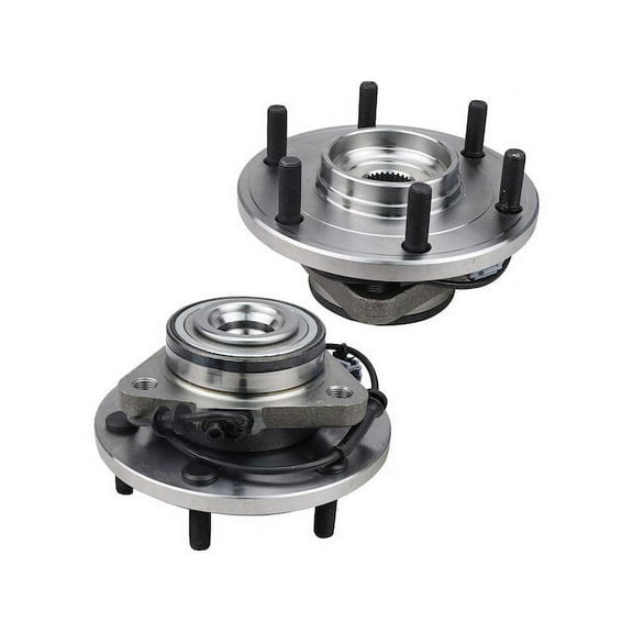Front Wheel Hub Assembly Set - Compatible with 2004 - 2007 Nissan Titan 2005 2006