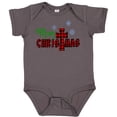 thumbnail image 3 of Inktastic Merry Christmas Buffalo Plaid Cross with Snowflakes Boys or Girls Baby Bodysuit, 3 of 5