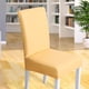 thumbnail image 4 of Fundas para sillas, protector de asiento, impermeables, para cocina, ceremonias Amarillo, 4 of 6