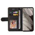thumbnail image 6 of SaniMore for Google Pixel 7A Case with Folding Kickstand, Shock Resistant Magnetic Wallet PU Leather Cover with RFID Blocking Card Holder + Hand Strap Shockproof Protective Shell, Black, 6 of 8