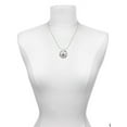 thumbnail image 3 of Delight Jewelry Silvertone Domed Black DSN Gymnastics Mom Ring Charm Necklace, 18", 3 of 4