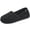Black, variant on LongBay Women's Comfy Breathable Memory Foam Closed Back Slippers Cotton House Shoes