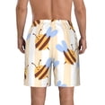 thumbnail image 3 of Kdxio A Bee Pattern Mens Casual Shorts - Drawstring Summer Beach Sports Shorts for Men, 3 of 5