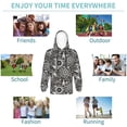 thumbnail image 6 of Bingfone Bicycles Parts Pattern Youth Classic Hoodies Soft Hooded Pullover Sweatshirts for Girls and Boys, 6 of 6