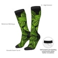 thumbnail image 4 of Xecao Tiny Green Fern Leaves Print Compression Socks for Both Men And Women for Running, Travel, Flight, Nurse, 4 of 6