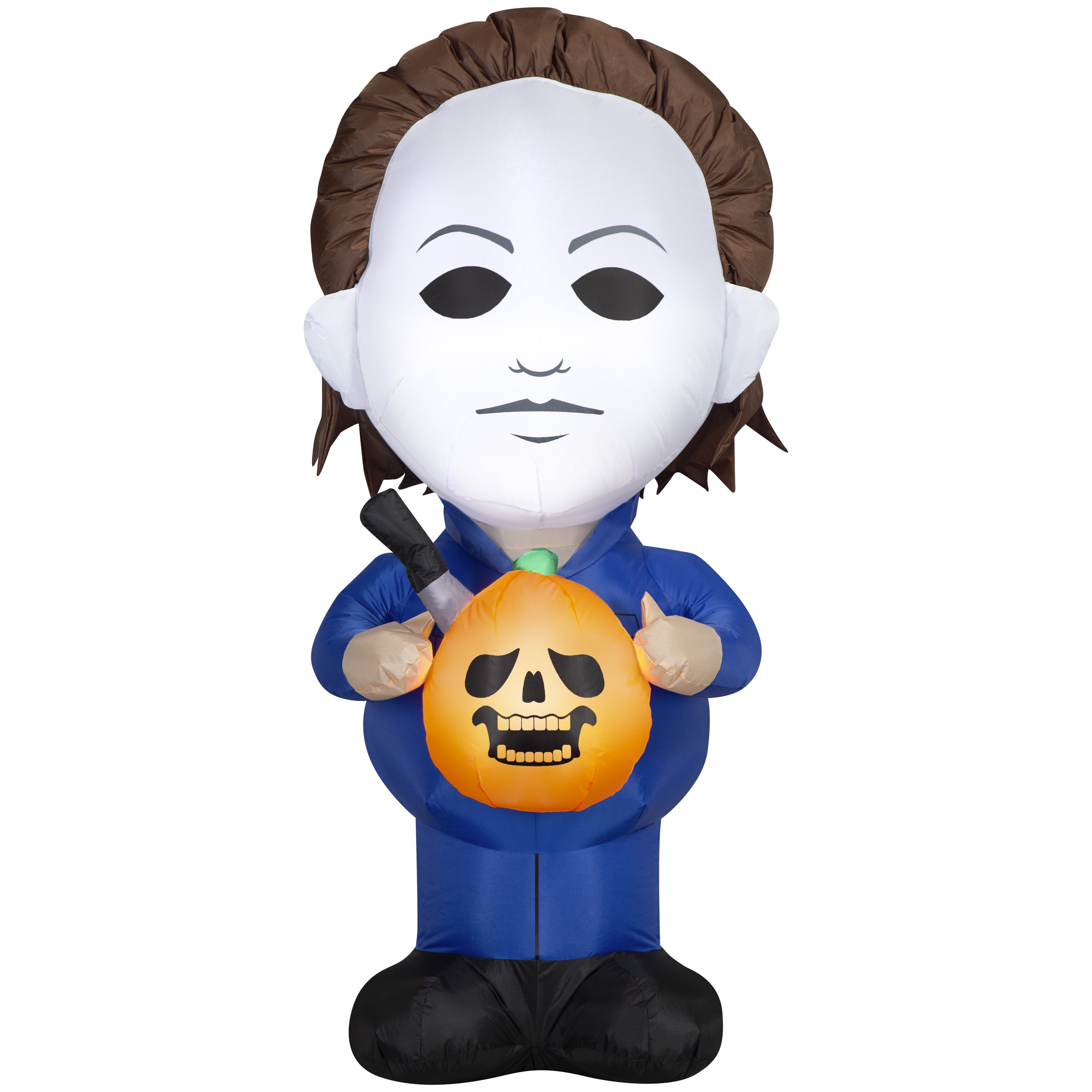Michael Myers & Knife Yard Inflatable + Hyper Tough 25FT Tri-Outlet Outdoor Extension Cords
