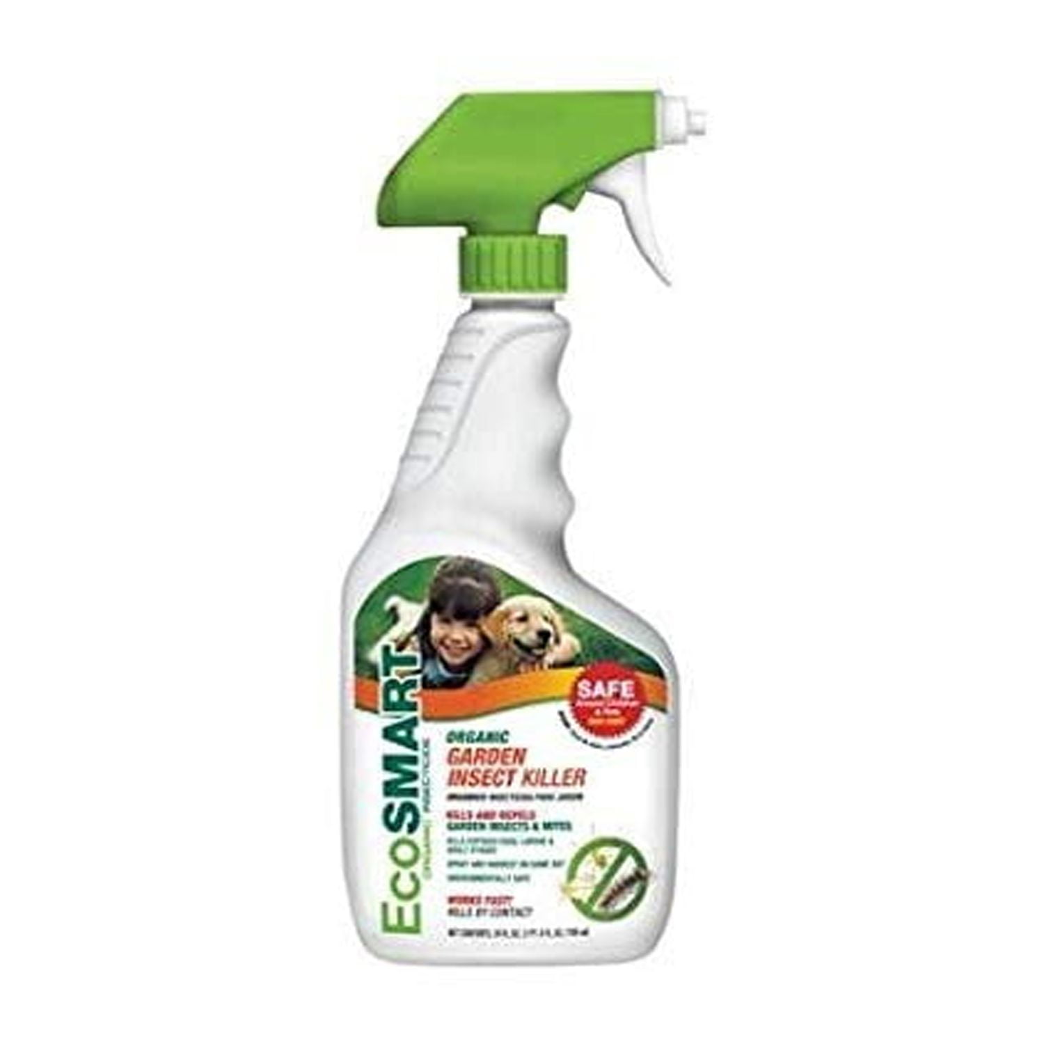 EcoSmart Natural, Plant-Based Garden Insect Killer with Rosemary and Peppermint Oil, 24 Ounce Ready-to-Use Spray Bottle
