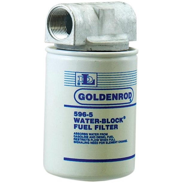 DL Goldenrod Water Block 596 Fuel Filter, 25 gpm, 1 in NPT - Walmart ...