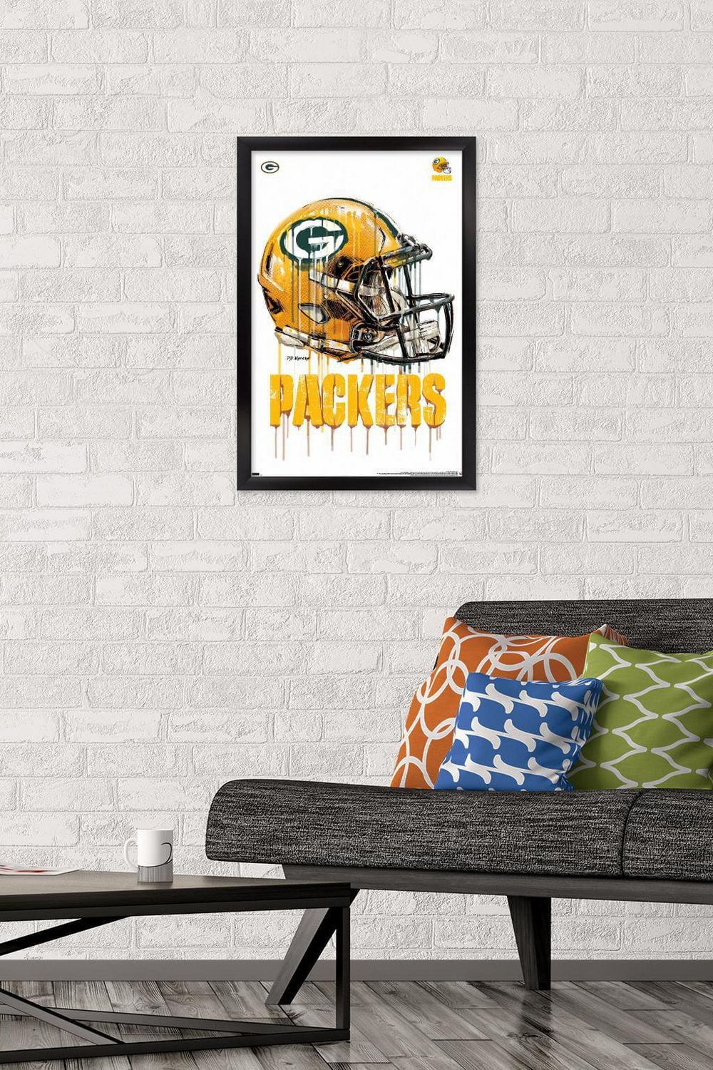 NFL Green Bay Packers - Drip Helmet 20 Wall Poster, 22.375" x 34"