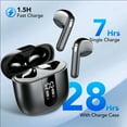 thumbnail image 3 of Wireless Earbuds, Bluetooth 5.4 Headphones in Ear buds, HiFi Stereo Wireless Earphones with 4 ENC Noise Cancelling Mics, 35H Wireless Headphones with IP7 Waterproof, LED Display USB C, Mini Ultraligh, 3 of 6