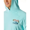 thumbnail image 6 of Chaps Men's Long Sleeve Graphic Hooded Rash Guard with UPF 50+, Sizes S-3XL, 6 of 7