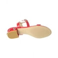thumbnail image 4 of Stuart Weitzman Dancer Allshine 25 Leather Sandal, 10, Red, 1.25in, Adult, 4 of 5