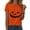 Orange, variant on larppty Spooky Cute Halloween Shirt: Women's Ghost Pumpkin Graphic Fall Fashion T-Shirt (Orange, M)