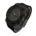thumbnail image 6 of Charles Raymond Hip Hop Bang Bang All Over You Men's Watch with Black Iced Cuban Bracelet - Bling-ed Out Case and Dial with Easy Lock Smooth Black Rubber Band - ST10311BKC Cuban Set…, 6 of 6