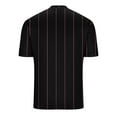 thumbnail image 4 of COSFO Short Sleeve Mens T Shirts Casual Henley Tops Loose Pullover Striped Button Mens Graphic Tees, 4 of 5