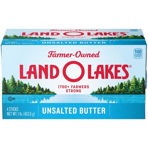 Land O Lakes® Unsalted Butter, 1 lb in 4 Sticks