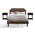 thumbnail image 1 of Pemberly Row Ensemble de Chambre Grand en Bois de 3 Pcs, Brun/acajou, 1 of 10