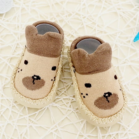 

Cartoon Baby Girls Boys Anti-Slip Socks Slipper Shoes Boots